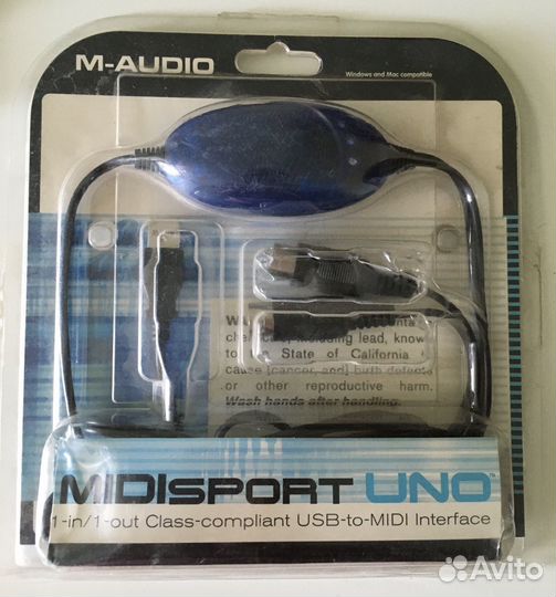 M-audio midisport UNO миди-интерфейс