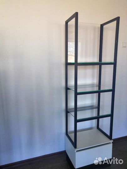 Стеллаж этажерка с ящиком и стол консоль лофт