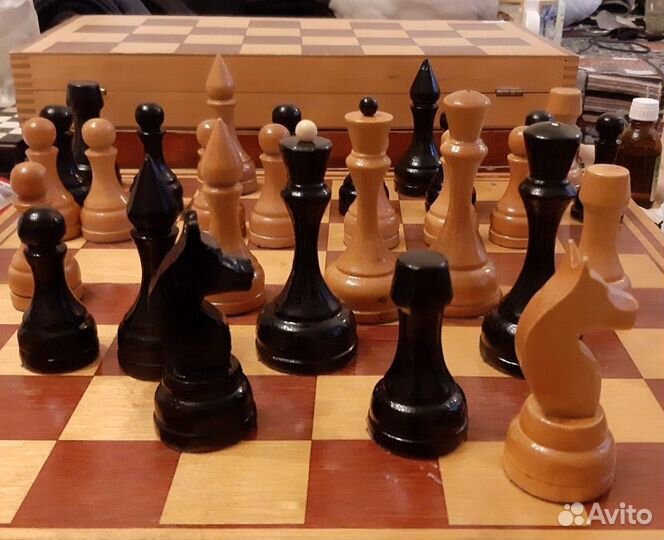 Шахматы СССР деревянные россыпью