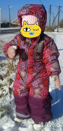 Зимний комбинезон+шапка