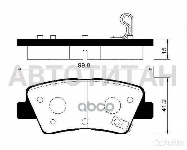 Ремкомплект тормозного суппорта зад прав/лев honda