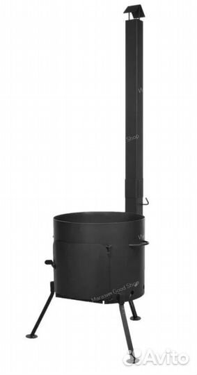 Печь под казан с трубой 360 мм. (под казан 12 л.)