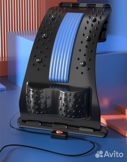 Тренажёр для спины шеи поясницы Мостик +эл массаж