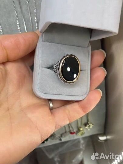 Мужской перстень серебро