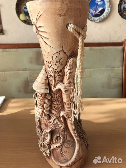 Ваза глиняная ручной работы Дракон