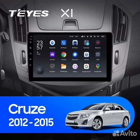 Магнитола Android X1 Chevrolet Cruze J300 J308 201