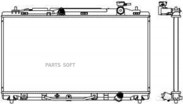 Радиатор охлаждения Тойота Камри 40 3.5 07