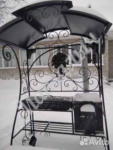 Мангал с крышей