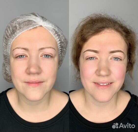 Натуральные брови перманентный макияж