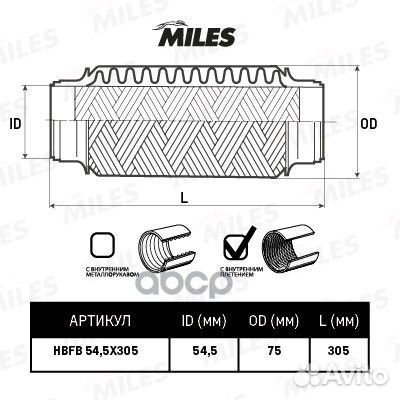 Hbfb54.5X305 hbfb54.5X305 Miles