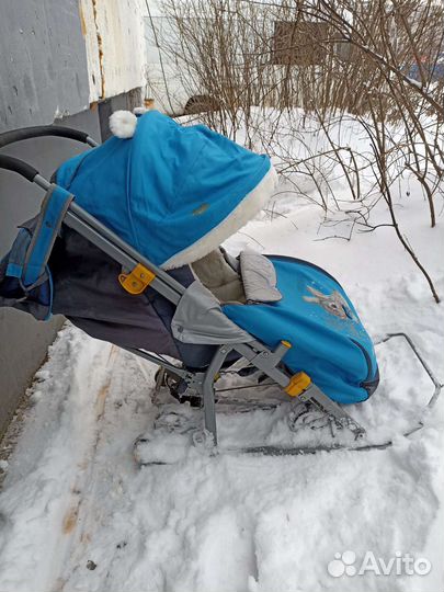 Детские санки коляска