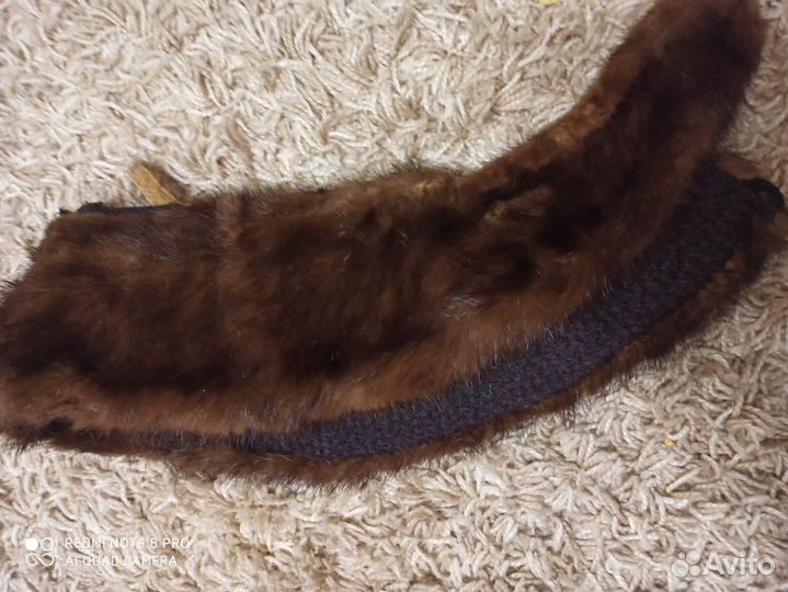 Меховой воротник норка