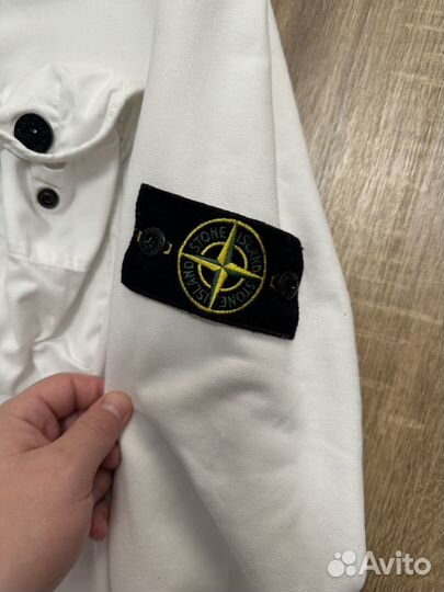 Stone island свитшот белый