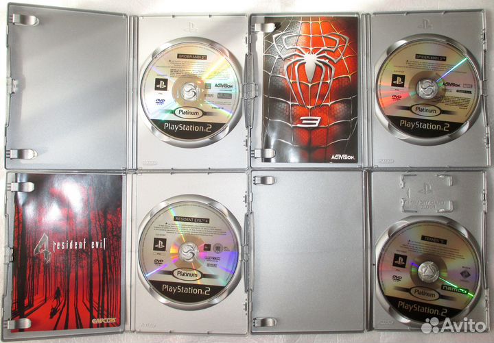 4 диска лицензия Sony PS2