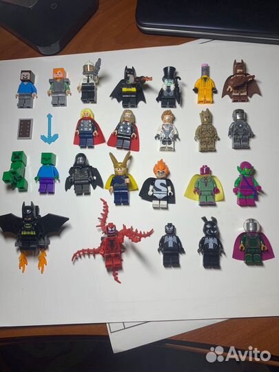Минифигурки лего marvel DC Minecraft
