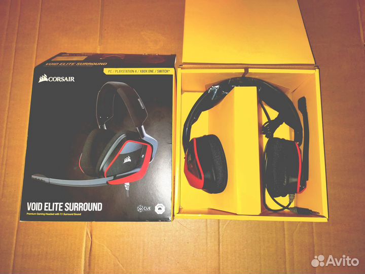 Новая игровая гарнитура Corsair 7.1 void Оригинал