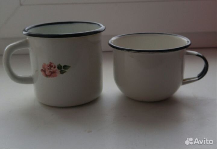 Эмалир.кружка, контейнер, чайник фарф. бочёнки наб