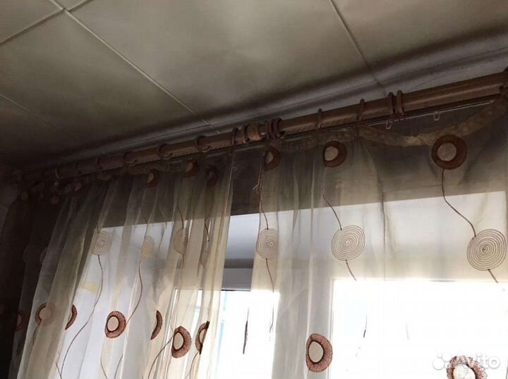 Тюль с карнизом