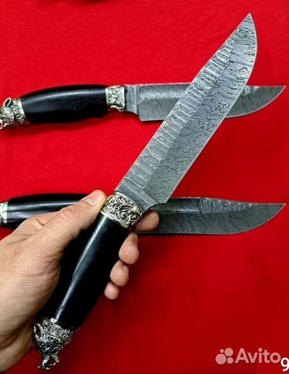 Нож походный из дамасской стали