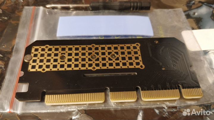 Переходник адаптер SSD M.2 (ключ M) - PCI-E 16x