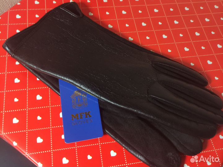 Перчатки флисовый с кожаной вставкой размер 9-10,5