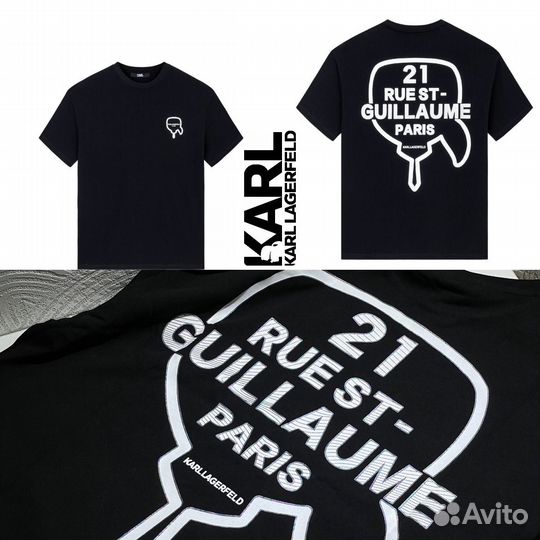 Karl lagerfeld футболка мужская L,XL оригинал