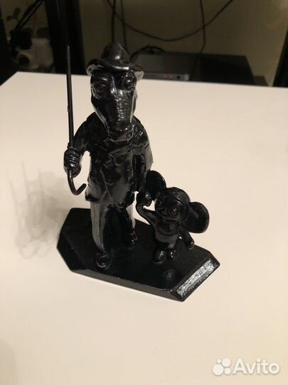 Статуэтка Гена и Чебурашка СССР