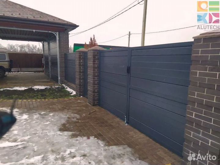 Автоматические распашные ворота с установкой