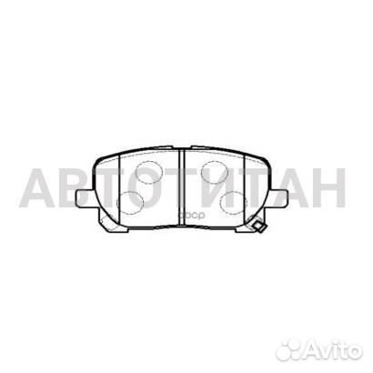 Колодки тормозные, передние (Старый CKT35 ) TOIpsu