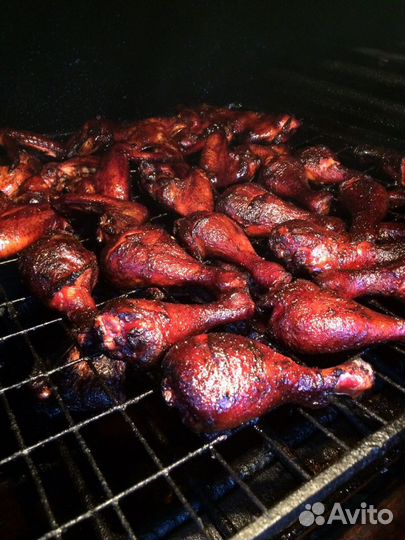Копчение мясо BBQ