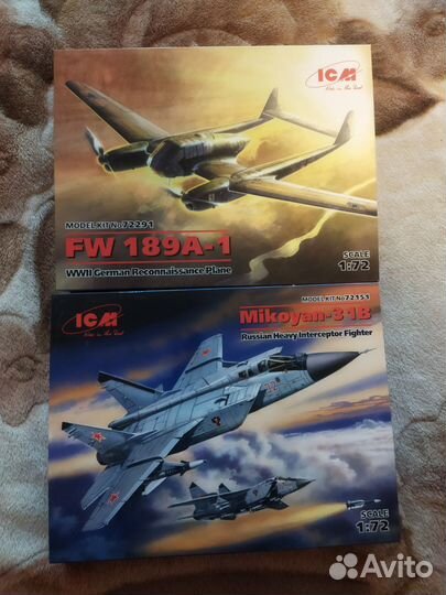 Сборные модели самолетов ICM