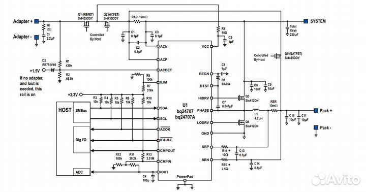 Микросхема BQ24707