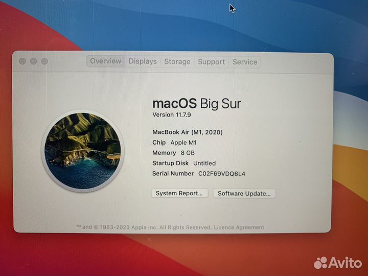 MacBook AIR M1 2020 Space Gray