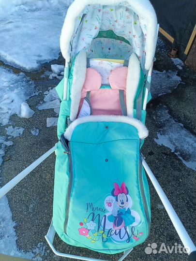 Детские санки коляска бу