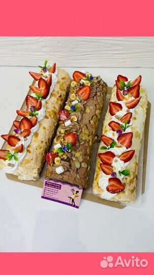 Меренговый рулет