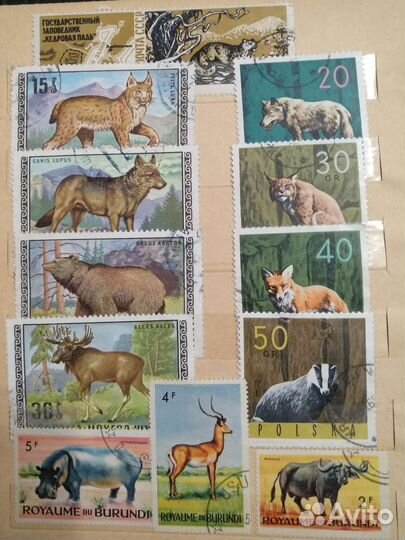 Почтовые марки разные СССР Бурунди Польша Вьетнам