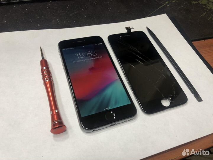 Срочный ремонт iPhone / Замена дисплея стекла