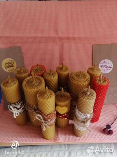 Свечи восковые ручной работы