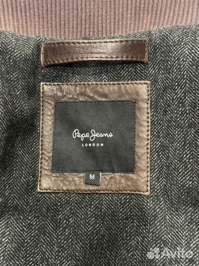 Кожанная курта pepe jeans