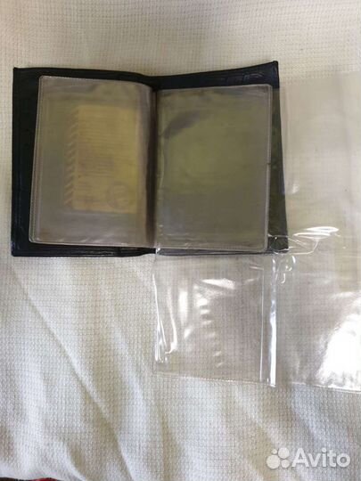 Бумажник для автодокументов кожа