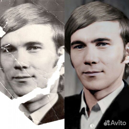 Обработка/реставрация фотографий и их колоризация