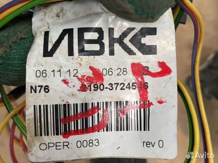 Проводка задних дверей LADA granta