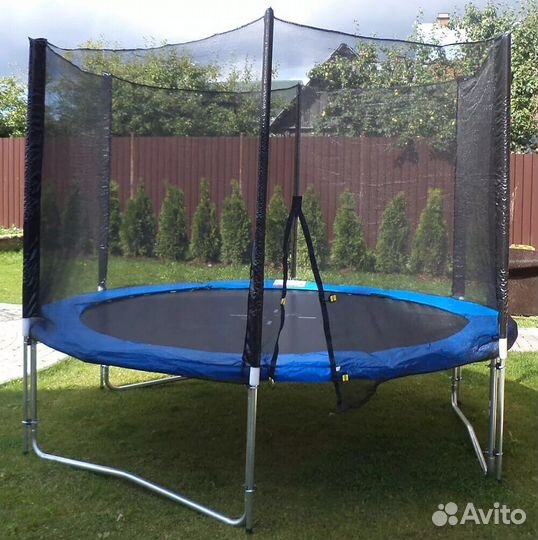 Батут с сеткой 305м, бу