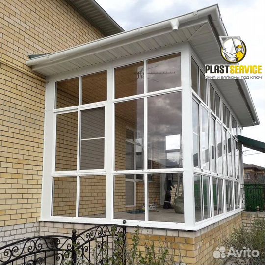 Пластиковые окна, остекление террас