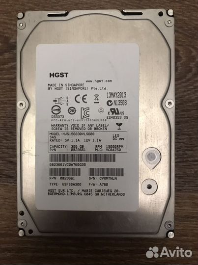 Жесткий диск sas 300gb