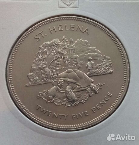 Монета 1 крона острова Святой Елены