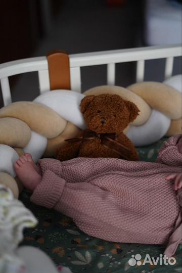 Бортик коса в кроватку