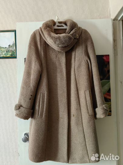 Пальто женское с мехом 50