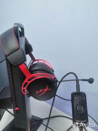 Наушники hyperx cloud alpha + Звуковая карта