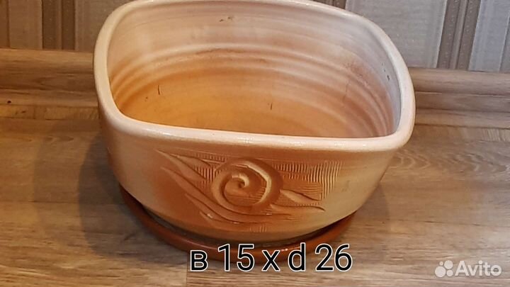 Керамические, пластик горшки разного размера